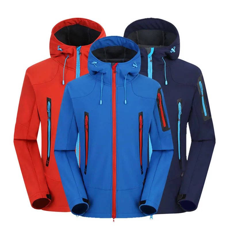 Good Product  Softshell Jacket Men And Women Brand Waterproof Jackets Rain Coat Outdoor Hiking Clothing Windproof
