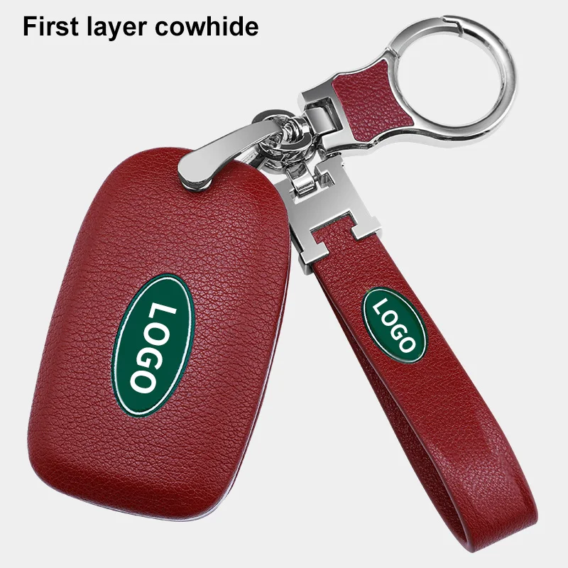 Кожаный чехол для ключей автомобиля для Land Rover Range Rover Sport Evoque Freelander2 Discovery 4 5 для Jaguar XK XKR XF XFR XJ XJL