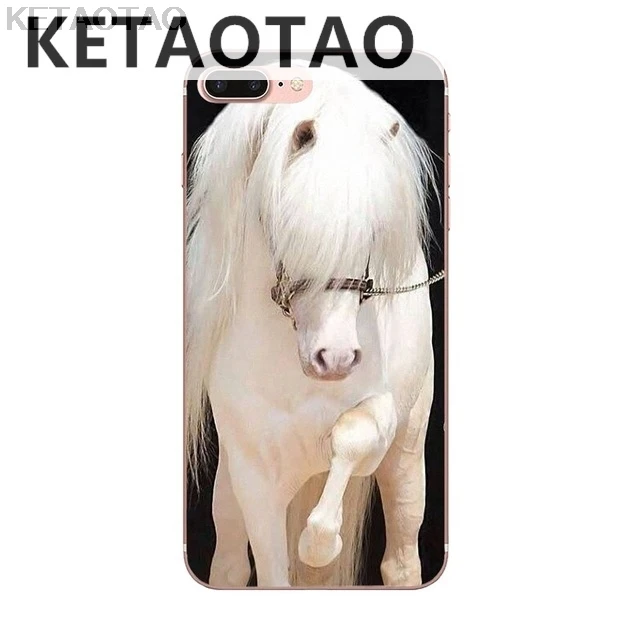 Прозрачный KETAOTAO Пони лошадь чехол для телефона s для iPhone 4S SE 5C 5S 6S 7 8 Plus X XS XR 11 Pro Чехол кристально чистый мягкий TPU чехол s - Цвет: Прозрачный