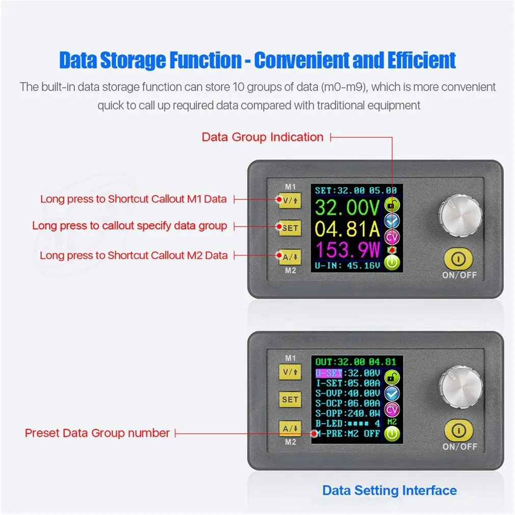 DPS8005-USB-BT машина для испытаний на программируемую постоянную Напряжение текущий понижающий Питание модуль Вольтметр Амперметр понижающий преобразователь 80V 5A