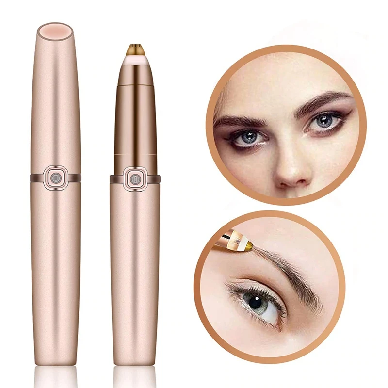 

Rechargeable Eyebrow Hair Remover Painless Precision Eyebrow Trimmer Eyebrow Razor Tool For Face Lips Nose Facial Hair Removal