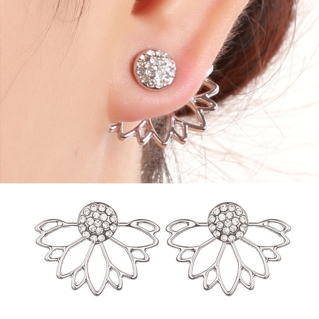Sweet Hollow Round Imitation Peals Hanging Earrings For Women Trendy Temperament Earrings Wedding Jewelry Girl Gift