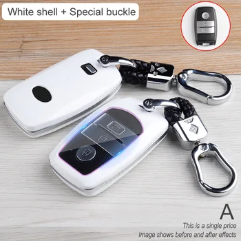 Carbon Fiber Car Smart Key Cover Case Fob For KIA Ceed K3 K4 K5 Sportage R QL KX5 Sorento KX3 KS3 RIO Protect Shell Accessories - Carbon Fiber Car Smart Key Cover Case Fob For KIA Ceed K3 K4 K5 Sportage