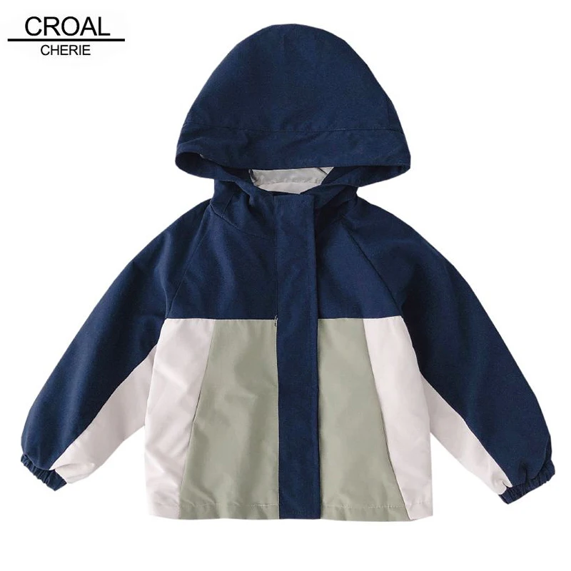 CROAL ручная Лоскутная Детская куртка для мальчиков Детские тренчи пальто с