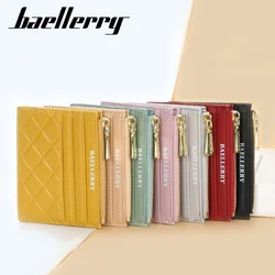 2021 New Mini Women Wallets Card Wallets Slim Zipper PU Leather Top Quality Fashion Female Purse Card Holder Wallet