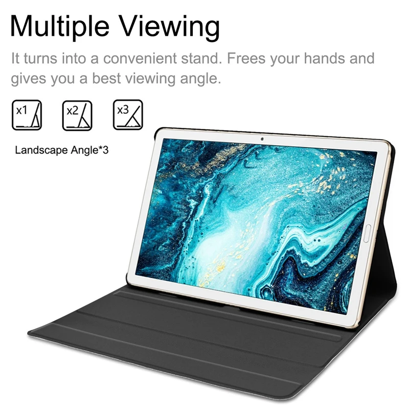 Кожаный чехол с клавиатурой Bluetooth для huawei Mediapad M6, 10,8 дюймов, чехол-подставка для планшета, съемный беспроводной чехол для клавиатуры