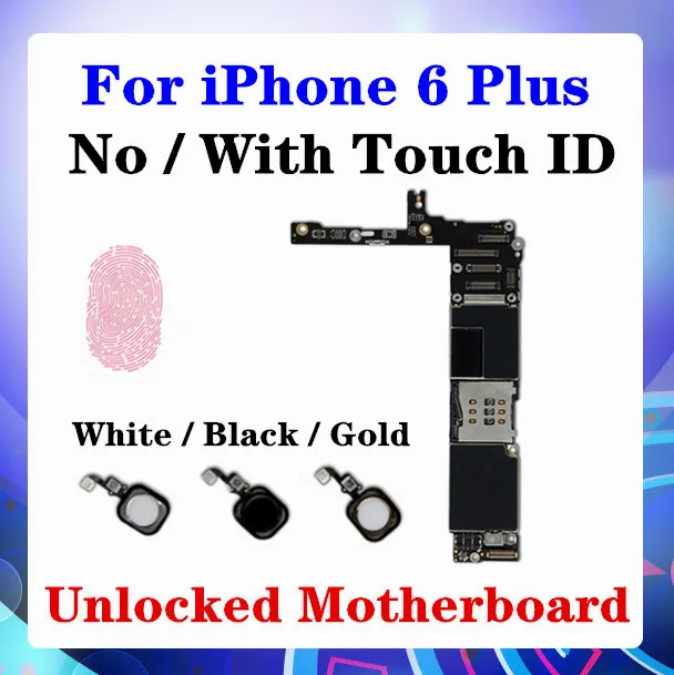Материнская плата для IPhone 6 Plus основная с сенсорным ID кнопкой управления