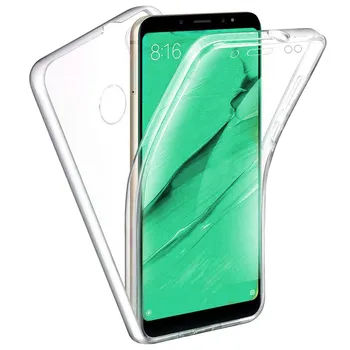 

TBOC Case for Xiaomi Redmi Note 5 - Note 5 Pro-Case Clear Full [Silicone TPU] Double Face [360 Degree] Mobile