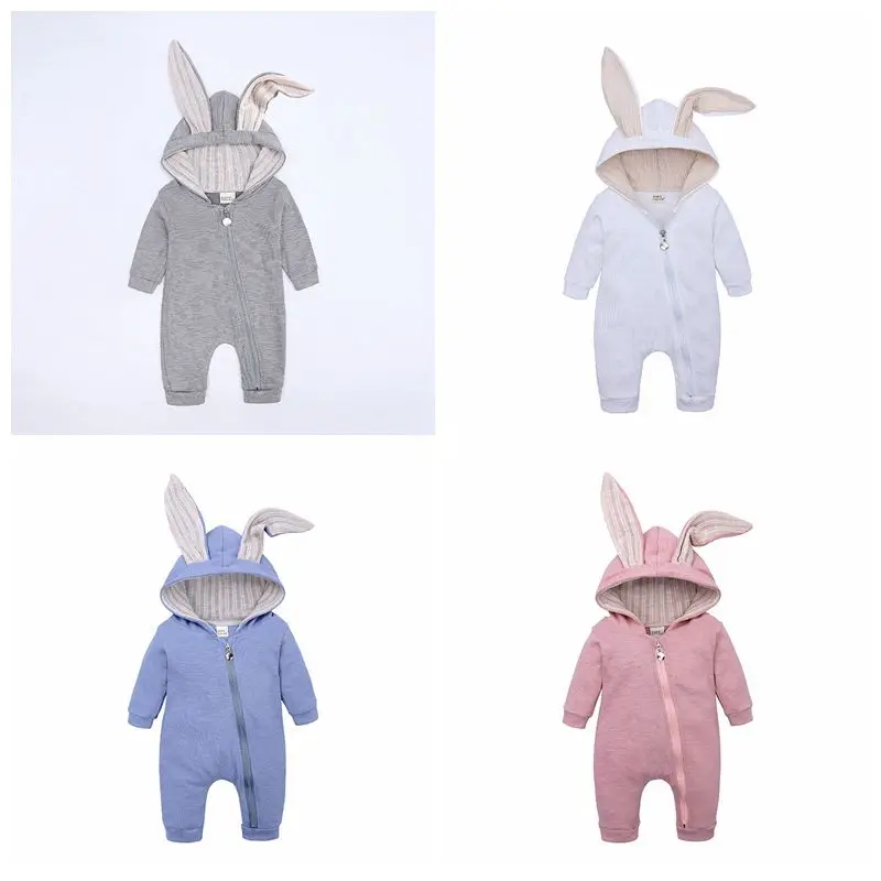 Baby Boy Clothes Winter Long Sleeved Cotton Baby Warmth Siamese Clothes Printed Cartoon Clothes Newborn 0-12M Boy Girl