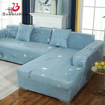 

Bubble Kiss Simple Style Corner Sofa Cover Printing L Shape Couch Cover Home Universal Elastic Cover For Sofa Stretch Slipcover