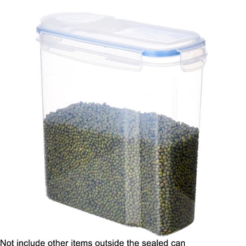 

Dry Food Box Large Capacity Plastic PP Keeper Cereal Container Home Removable Cover Scale Display Food Grade Storage Sugar Flour