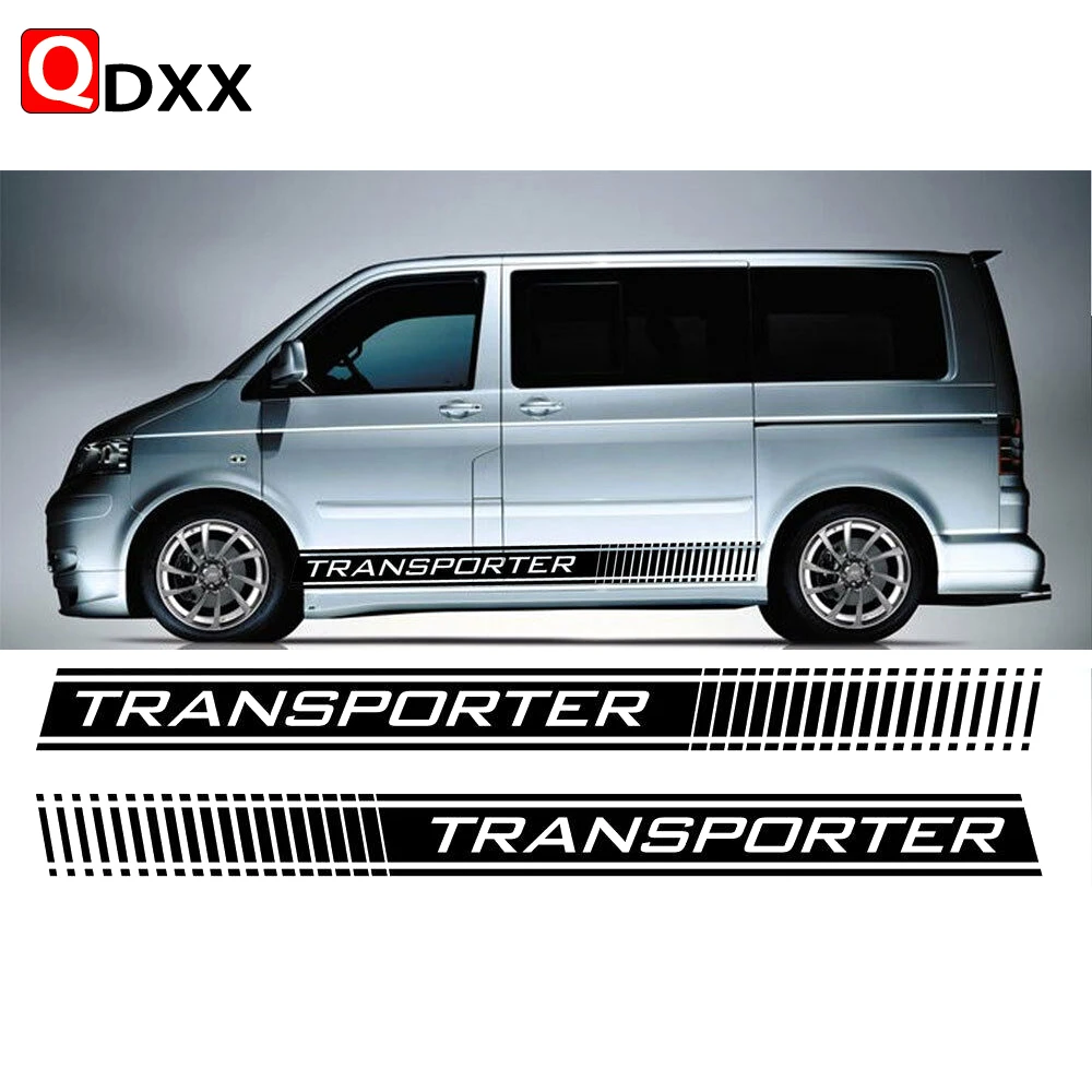 Per Vw Transporter Decalcomanie Laterali Adesivi Camper Van Graphics T4 T5 T6 Caddy