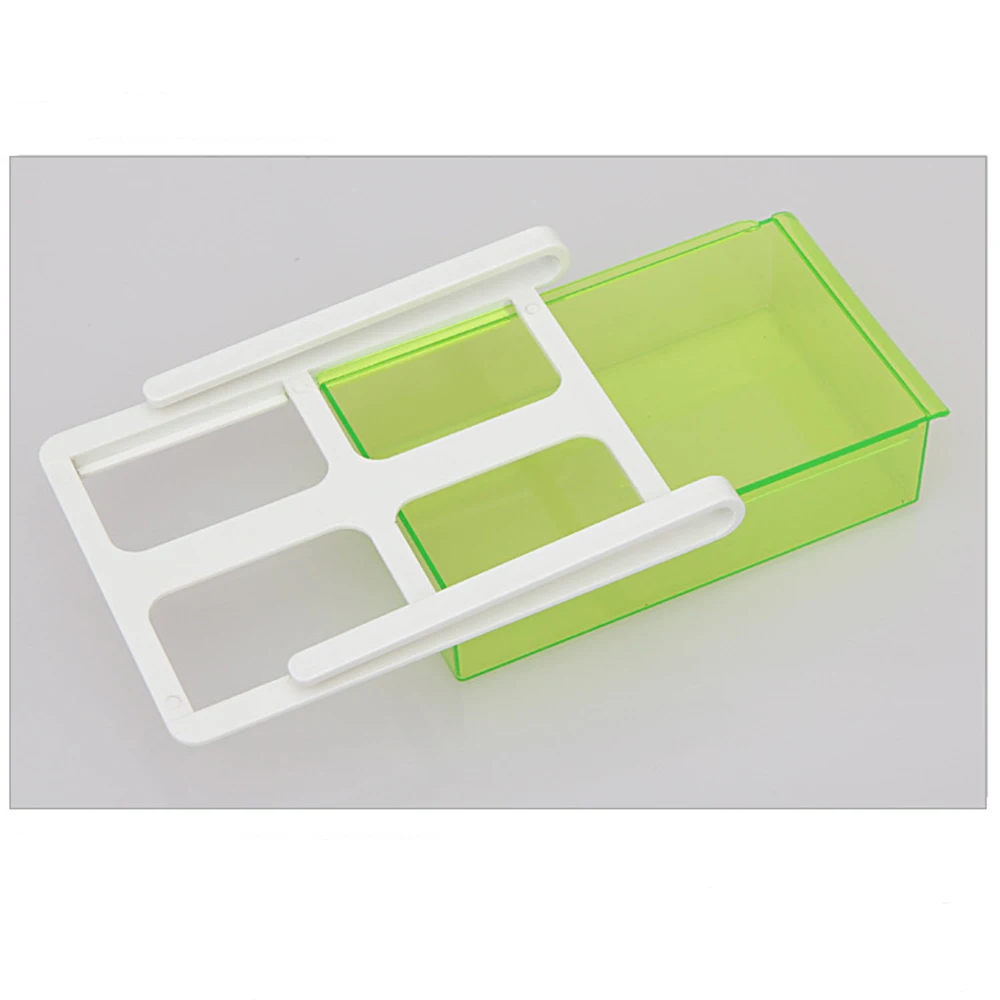 Креативный дизайн ящика легко подобрать полка для ванной экономит место рефрижератор шкаф для хранения полимерный материал прочный стеллаж для хранения - Цвет: Green