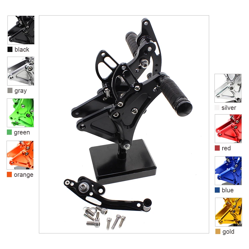 Aluminum Motorcycle Rearset Footpeg Pedal Foot Peg Adjustable Footrest Rear Set Footrest For BUELL XB9S XB12S XB9R XB12R motorcycle accessories,motorcycle footrests,motorcycle foot pedals