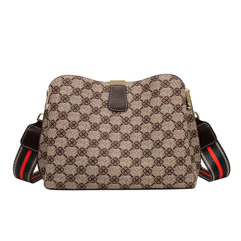 

Fashion Women's Shoulder Bag 2020 New Ladies Totes Printed Bucket Bags Women Casual Wide Shoulder Strap Crossbody Bags Woman