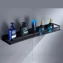 Bathroom Shelf Black Aluminum Wall-Mounted Square Shampoo Shelf Cosmetic Shelves Kitchen Nets Shelf Storage Rack Organizer Rack Bathroom Shelf Black Aluminum Wall-Mounted Square Shampoo Shelf Cosmetic Shelves Kitchen Nets Shelf Storage Rack Organizer Rack