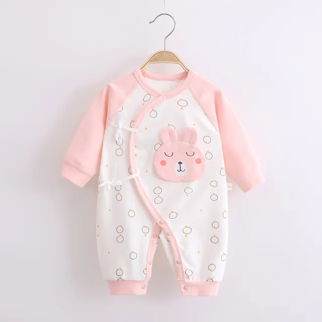Baby One-Piece Suit Newborn Clothes Baby Autumn Cotton Long-Sleeved Baby Girl Boneless Rompers toddler girl Spring clothes 07