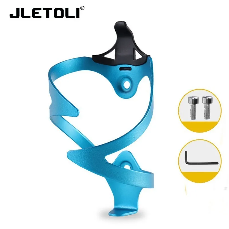 Blue JLETOLI алюминиевый сплав велосипедный держатель для бутылки воды горный велосипед велосипедный держатель для бутылки Сверхлегкий держатель для руля - Цвет: Blue