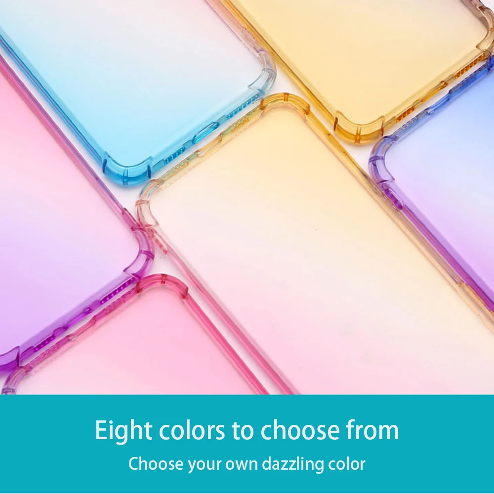 

Applicable to Samsung Note10 thin mobile phone case pro Samsung S10 mobile phone case gradient color mobile phone case