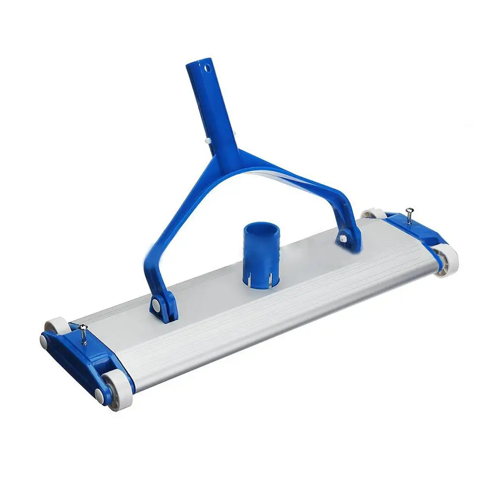 

Aluminium Swimming Pool Vacuum Head With Wheels Cleaning Tools Pond Fountain Swimming Pool Vacuum Brush Cleaner