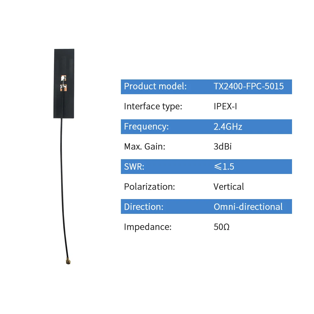 5pcs 2 4GHz Internal Antenna FPC 2 4G Antenna IPX IPEX Wireless Module Bluetooth DTU Built 2