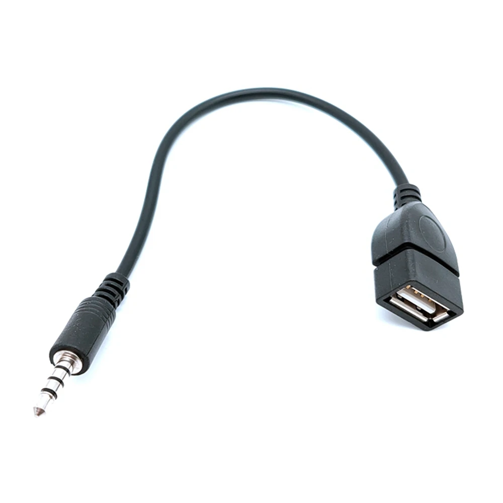 3.5mm Stecker Aux Audio USB 2.0 A Buchse OTG Konverter Kabel Adapter 