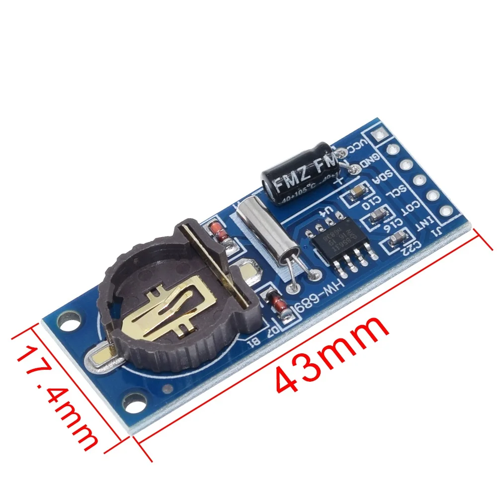 Плата PCF8563 RTC модуль часов в реальном времени I2C интерфейс 3 В для Arduino|Интегральные