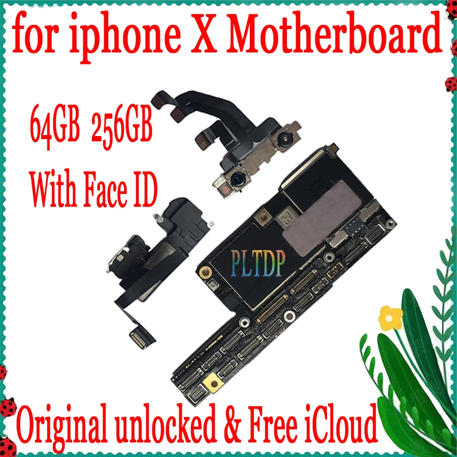 Оригинальная материнская плата для iPhone X Заводская разблокированная с