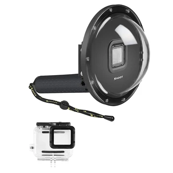 

SHOOT Dome Port for GoPro Hero 6/Hero 5/Hero(2018) Black Camera Underwater Diving Transparent Lens Housing Dome with Gray Floaty