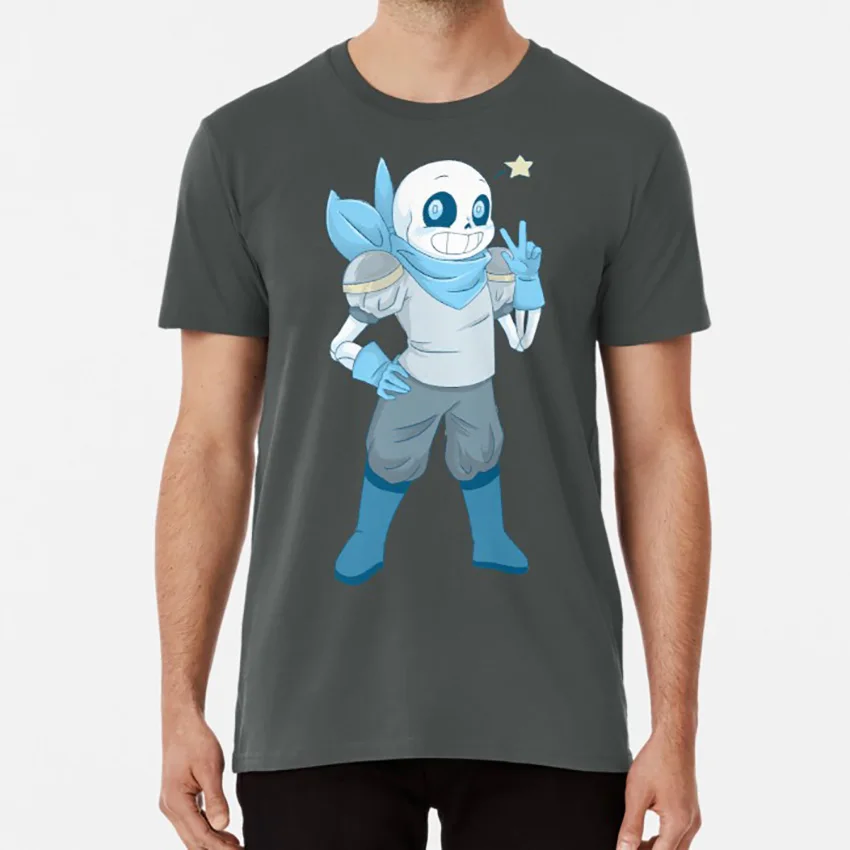 Underswap без футболка undertale underswap без скелета underswap sans - Цвет: Темно-серый