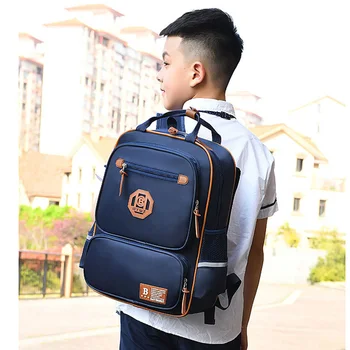 

British wind school bag primary school students 6-12 years old children's schoolbags shoulder-length wear-resistant backpack
