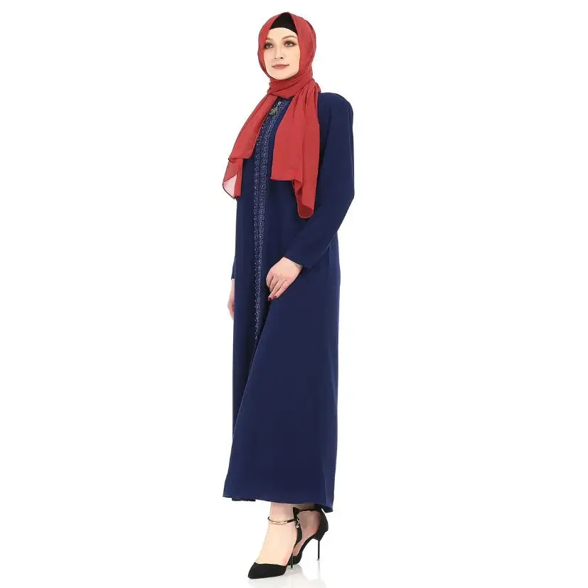 Кимоно с вышивкой abaya Robe Musulmane Turque Kaftan Abai платья исламские открытые abaya с вышивкой Vestido Turco Pakistan