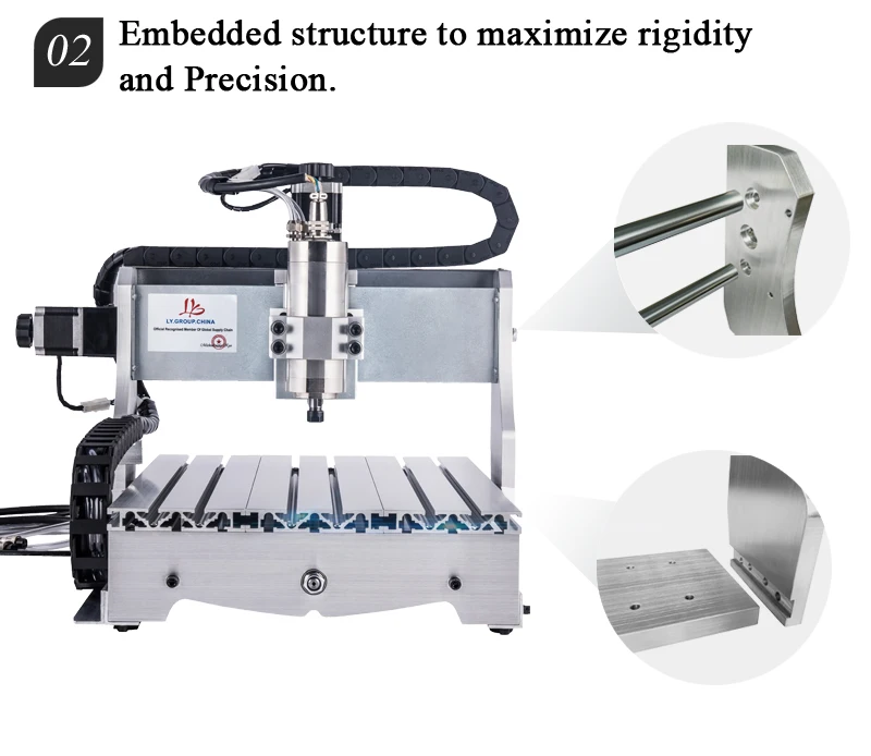 Мини ЧПУ металлический фрезерный станок 3020Z-S800 3 оси 4 оси ЧПУ гравировальный станок 800 Вт шпиндель водяного охлаждения