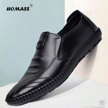 

Handmade Genuine Leather Men Shoes sping autumn Business fashion Men Casual Shoes, Brand Shoes Fashion Loafers Walking Footwear