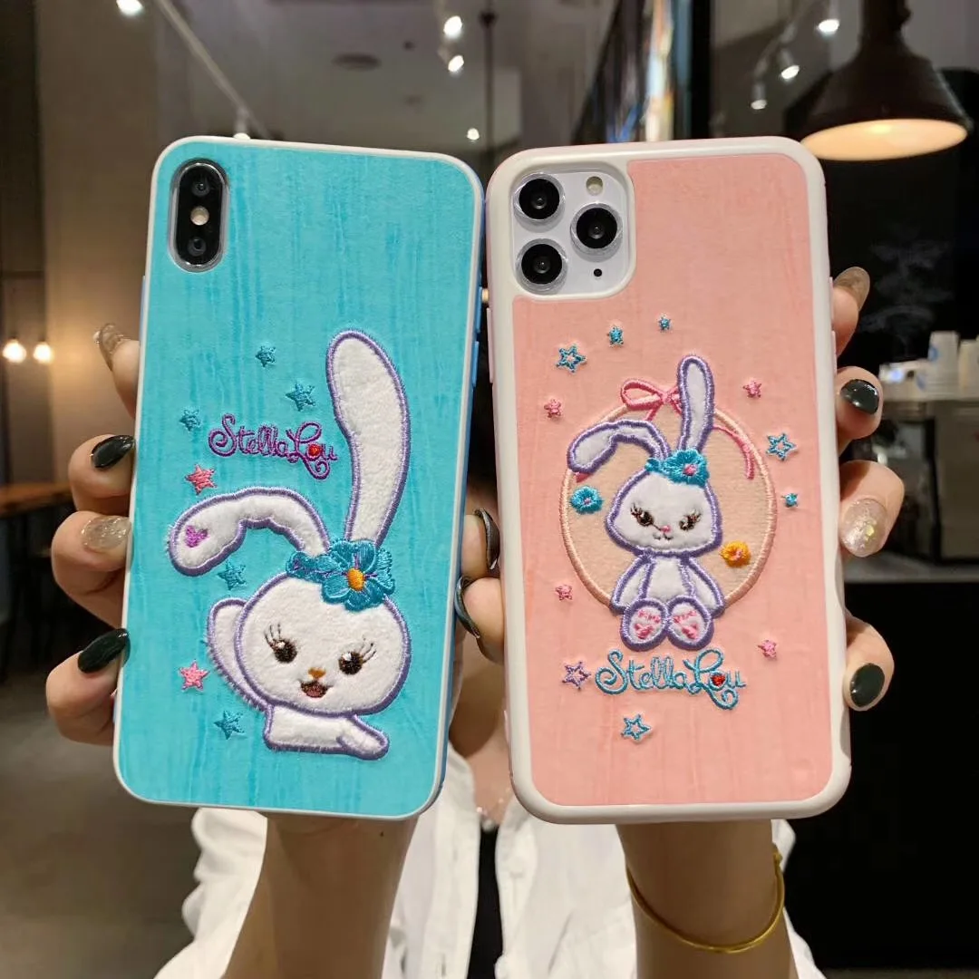 Модный балетный 3D чехол для телефона с вышивкой в виде кролика стеллалу Apple iPhone 11