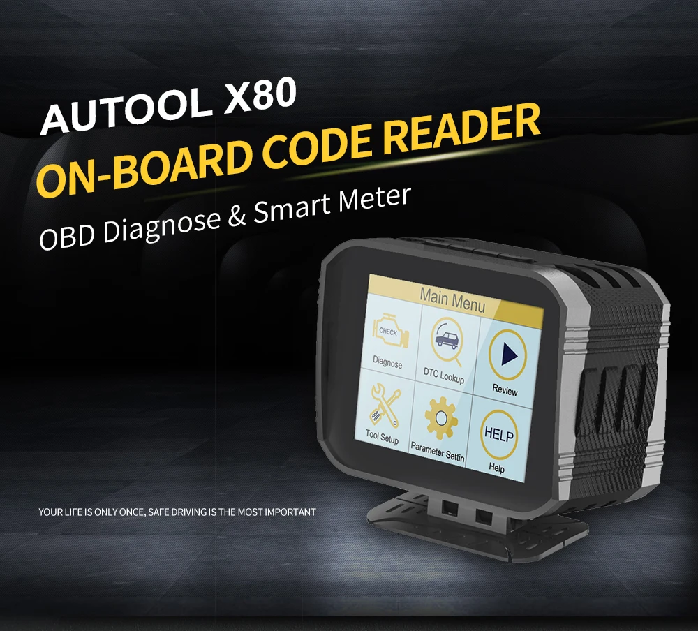 AUTOOL X80 Многофункциональный 2в1 автомобильный OBD2 сканер+ HUD Дисплей диагностический инструмент совместим с OBDII EOBD система модели автомобилей