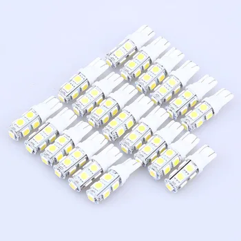 

POSSBAY Wholesale 20 Pcs 9SMD T10 5050 Dome Index Car LED Lamp Bulbs Wedge White Light DC12V Car Accessories