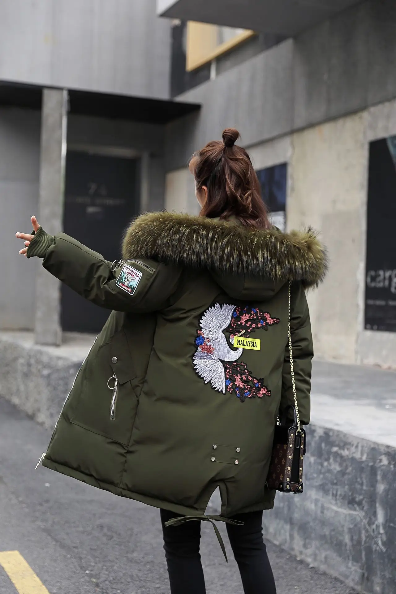 Harajuku Wind BF/хлопковое пальто с капюшоном для девочек, осенне-зимняя одежда г. стиль, корейский стиль, для школьников
