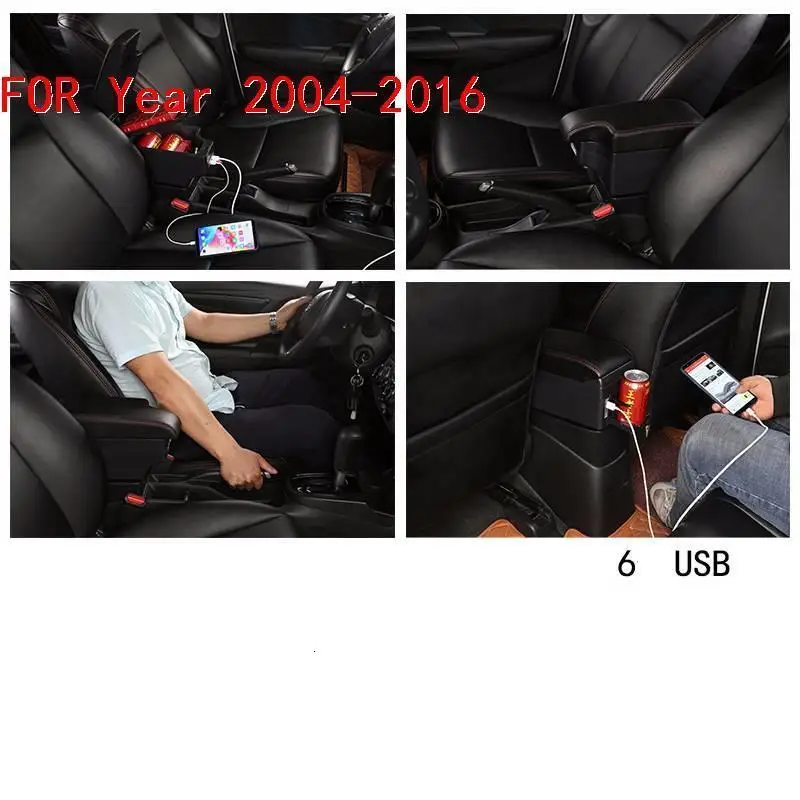 Automovil аксессуар авто модификация автомобиль-Стайлинг подлокотники 04 05 06 07 08 09 10 11 12 13 14 15 16 для Honda Fit
