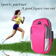 Спортивный нарукавник для бега, нарукавник, держатель телефона на руку, чехол для 4-6 дюймов, универсальная нарукавная сумка