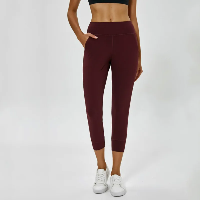 NWT Loose Running Jogger Capri Pants Women Thin Styles Training Breathe Fabric Capri Pants with Two Side Pockets NWT Loose Running Jogger Capri Pants Women Thin Styles Training Breathe Fabric Capri Pants with Two Side Pockets