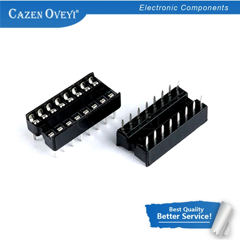 

50pcs/lot IC Integrated Circuit 16 Pin DIP IC Sockets In Stock