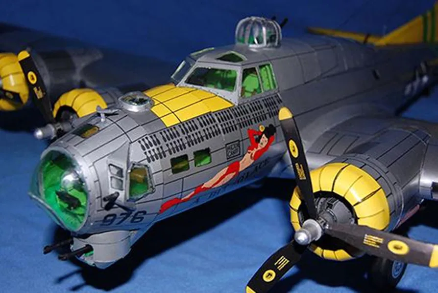 Американский B-17G air ft bomber paper модель 1:47 масштаб 3D бумажный модельный комплект