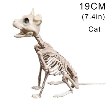 

Cat and Dog Skeleton Ornaments for Halloween Horror Decorations Plastic Animals Bones for Party Holiday HYD88
