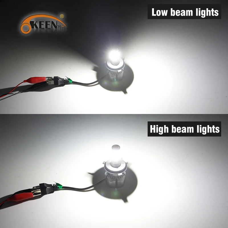 OKEEN 8-по бокам 3D автомобильный светильник h7 светодиодный головной светильник накаливания 60 Вт 13500LM 360 градусов 6000K белый H11 H1 H8 H3 9005 9006 H4 светодиодные лампы для авто