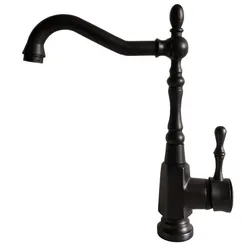 Black Oil Rubbed Bronze Kitchen Wet Bar Bathroom Vessel Sink Faucet Mixer Tap Single Hole Swivel Spout One Handle mnf386