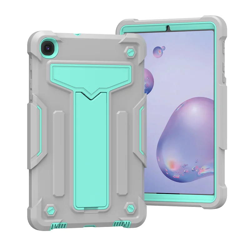 

Mint Green Case for Samsung Galaxy Tab A 8.4 2020 Kids Safe PC Silicon Shockproof Stand Tablet Covers for Samsung Tab A 8.4 T307
