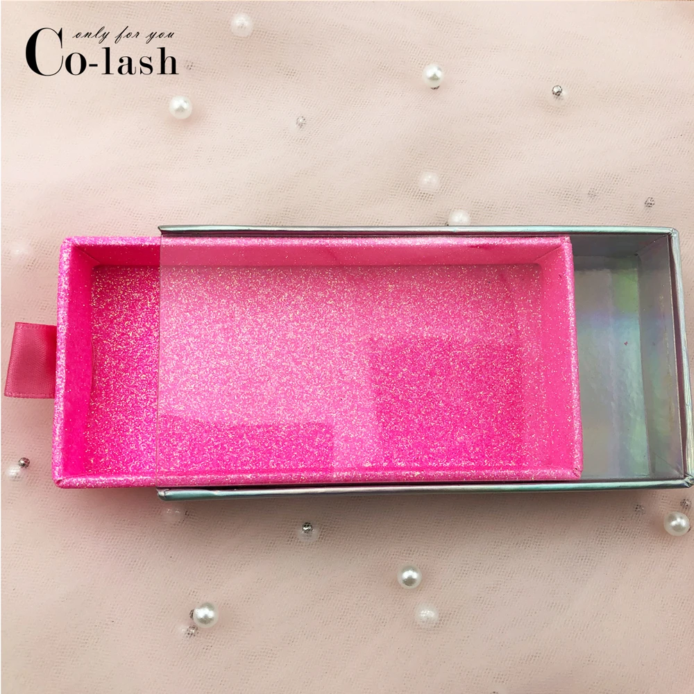 pink 3 Colash ящик для накладных ресниц упаковочная коробка с логотипом на заказ накладные 3d норковые ресницы Коробки Искусственные ресницы чехол пустая коробка - Цвет: pink 3