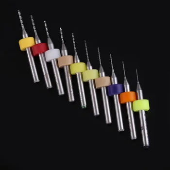 

10pcs 0.3-1.2mm Micro Twist Drill Bits Tungsten Steel Tiny Small Micro Mini Model Drill Bits For Metal/Wood Drilling LC
