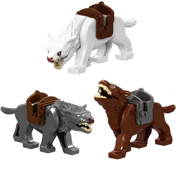 

Wolf Blocks Animal Figures Toy Building Blocks Toy Medieval Knight diy Bricks for Children Kids Gift